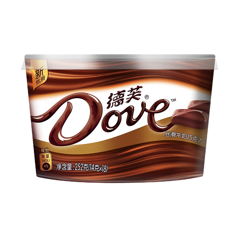 德芙丝滑牛奶巧克力碗装252g(巧克力)