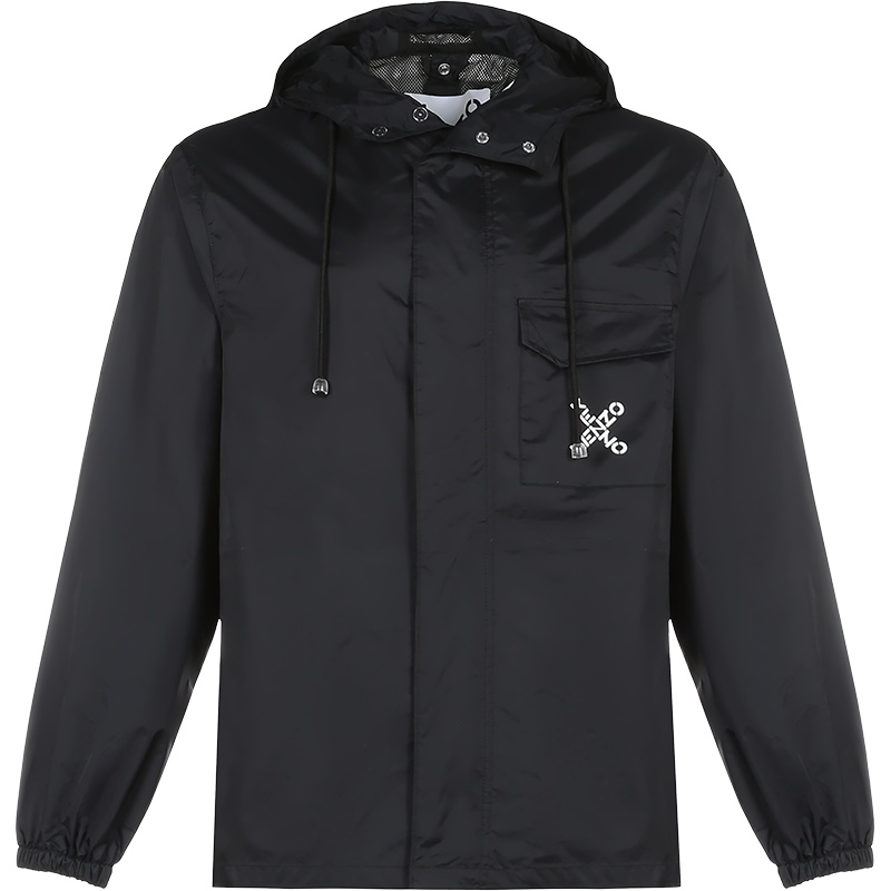 KENZO 高田贤三 男士 锦纶连帽防风外套上衣 FB5 5BL560 1NJ