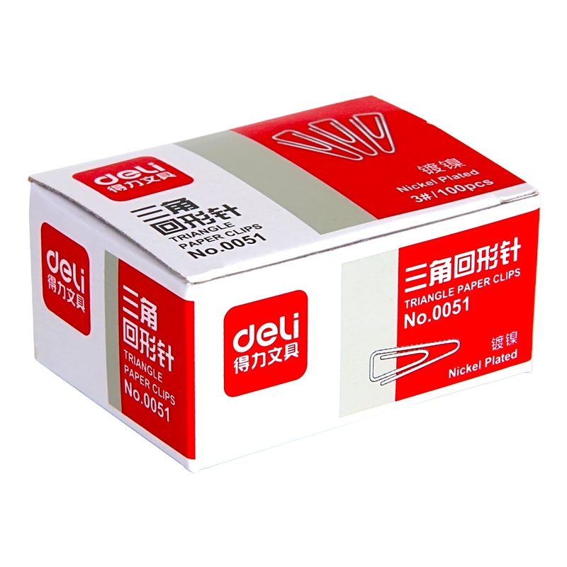 得力 0051回形针 (100枚/盒)(20盒价格)