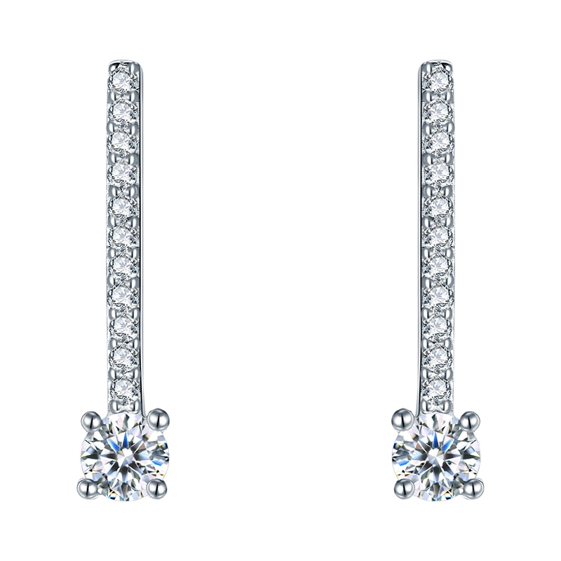 DTOTO 纯银简约小巧设计感显脸瘦的耳环大气超仙网红耳钉