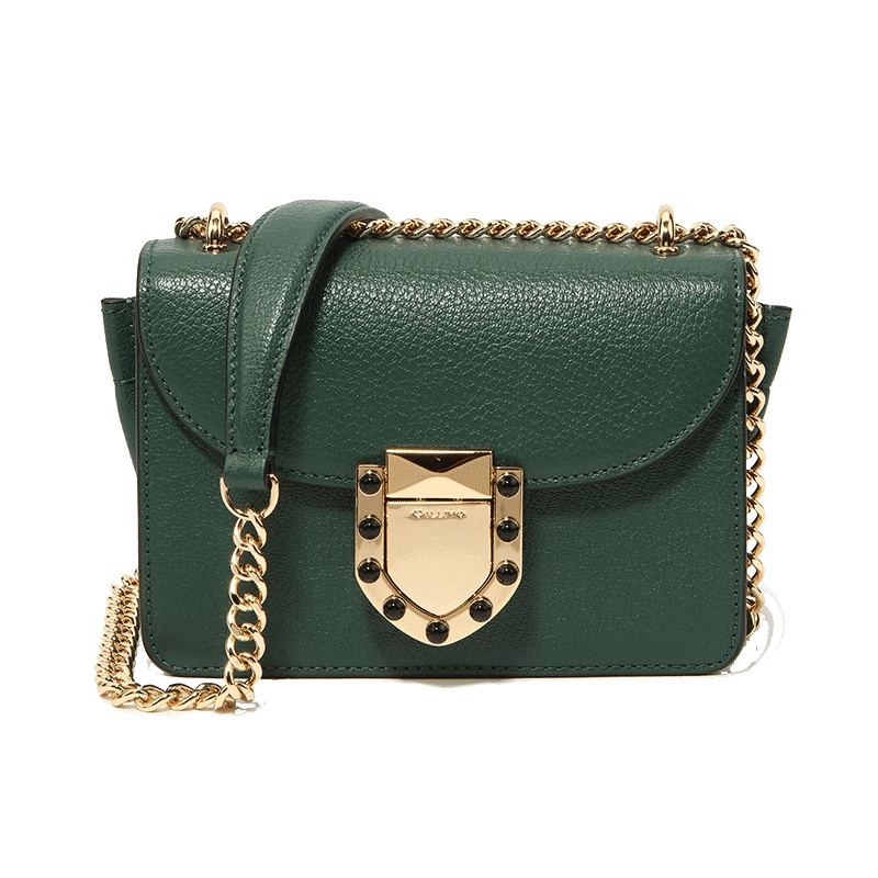 嘉里奥女包羊皮质感包包2019新款时尚小方包 轻奢单肩斜挎链条包