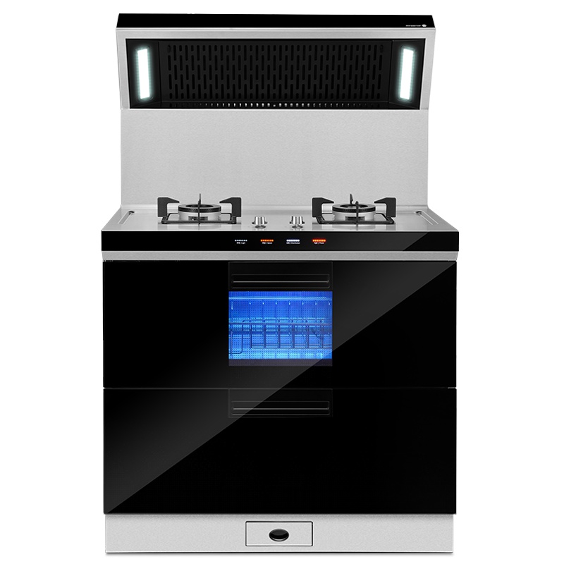 火星人(marssenger)集成灶JJZT-E3G/X 不锈钢台面侧吸下排油烟机燃气灶消毒柜家用一体灶 液化气