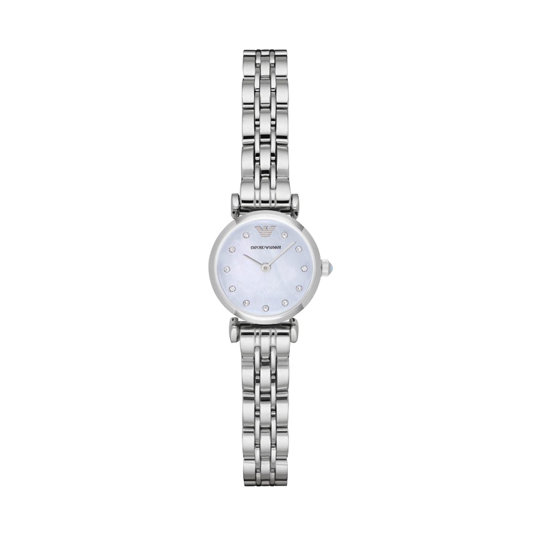 阿玛尼(EMPORIO ARMANI)手表 复古经典时尚女表百搭新款情侣表 女士腕表 钢带