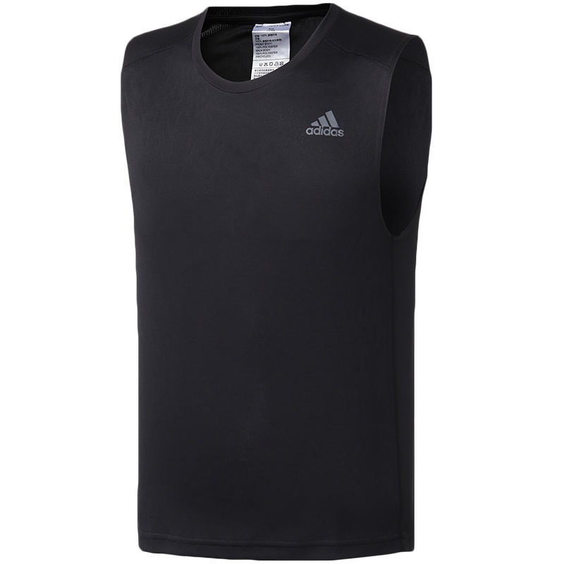 阿迪达斯男服背心无袖背心跑步训练休闲运动服DQ2530