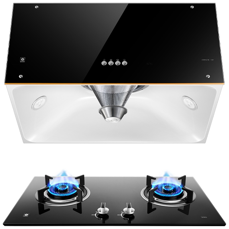 樱花(SAKURA)烟灶套餐 中式小尺寸大吸力抽油烟机燃气灶具煤气 厨电烟灶套装TZA01+BDB02天然气