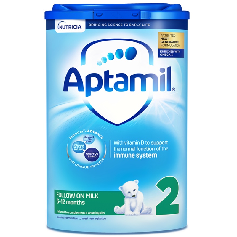 海外Aptamil 英国爱他美 幼儿配方奶粉 易乐罐 2段(6-12个月) 800g/罐