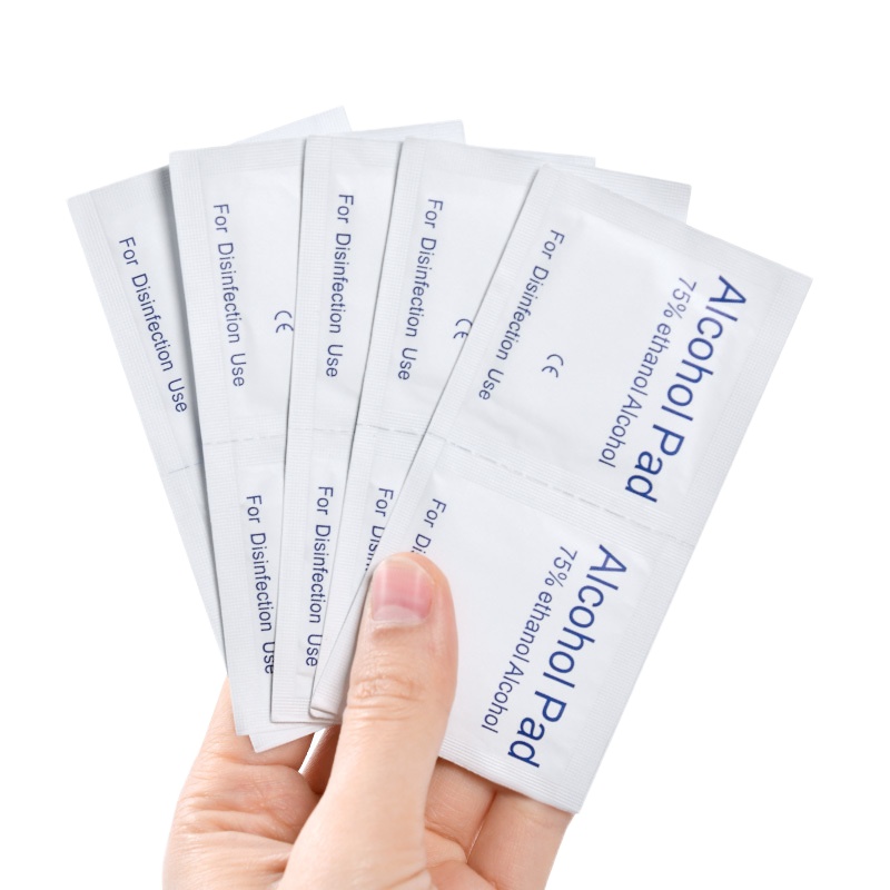 倍思 酒精棉片75度一次性医用便携杀菌消毒擦手机清洁湿巾 120片装 大号尺寸旅行消毒家用湿巾