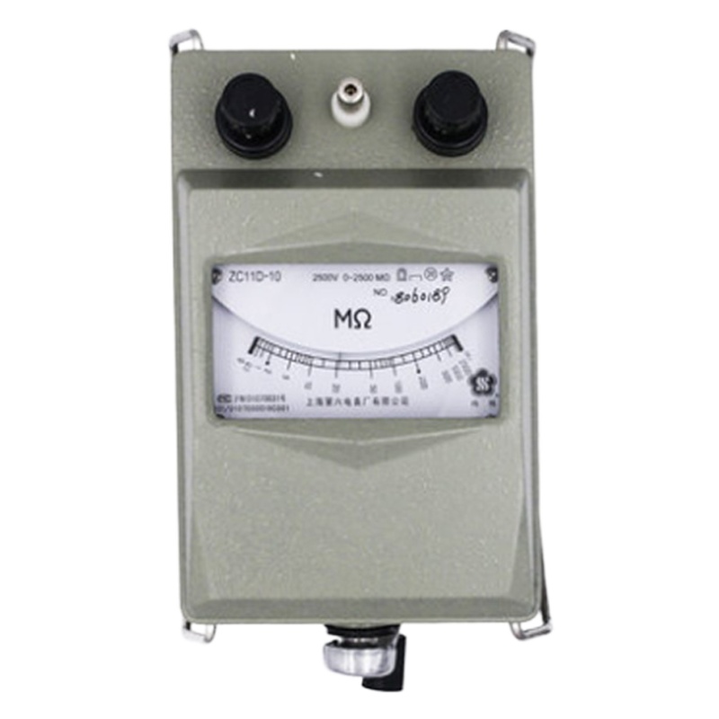 企采严选 上海六表厂梅格摇表500v兆欧表 电工 ZC11D-10