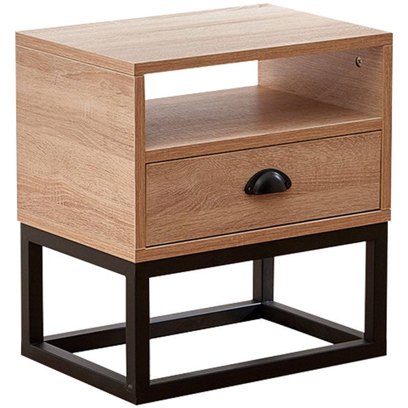 三圣 简约北欧储物铁艺现代床头柜床头储物柜收纳柜