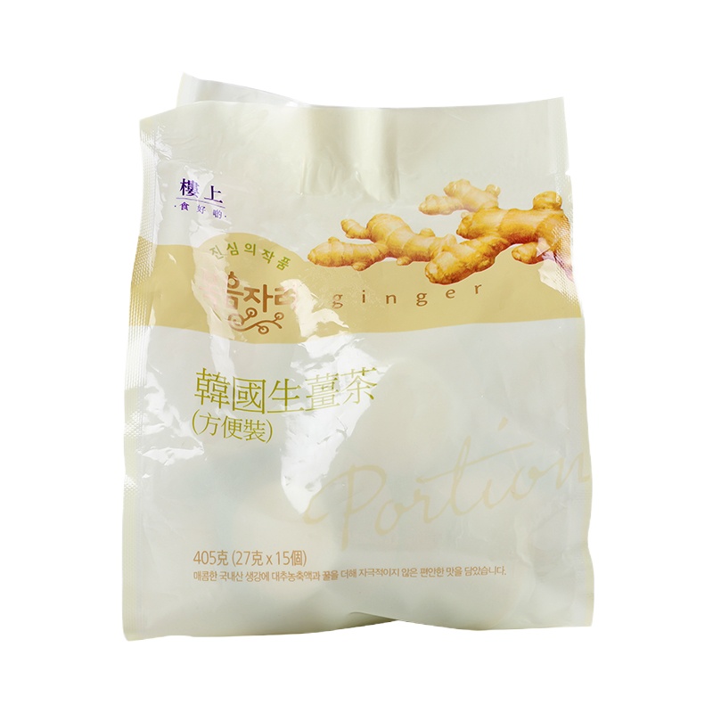 3袋装 楼上韩国生姜茶浓缩冬季热饮养生茶共15个暖胃405g