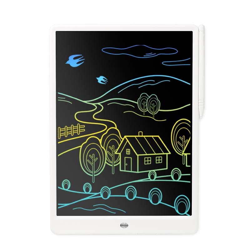 火火兔液晶绘画板手写板儿童家用涂鸦画画写字板 彩色10寸+备用笔+绘画启蒙卡