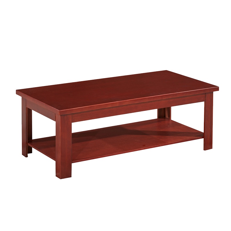 富和美(BNF)办公家具 实木长茶几 胡桃色 1200*600*450