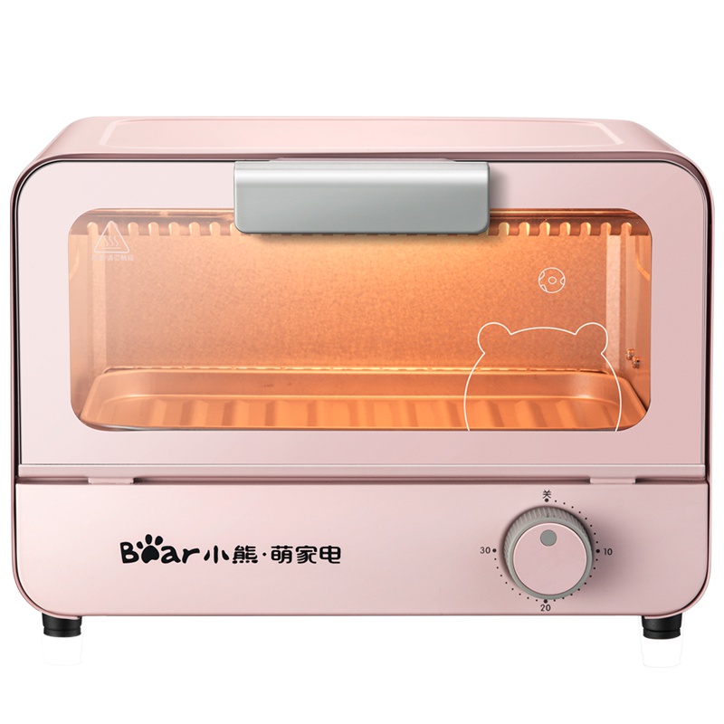 小熊(Bear)电烤箱 DKX-B06C1 6L小烤箱 石英玻璃发热管 下置式旋钮 可拉伸式烤盘 家用迷你电烤箱