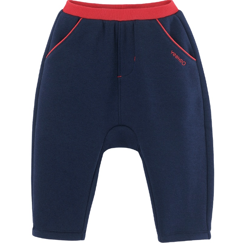 英氏儿童时尚保暖男童裤子新年装 2020秋冬新款 YRKCJ40246A01