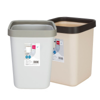 得力(deli) 18820 中号压圈方形垃圾桶 无盖家用办公纸篓 10L XHJ 颜色随机