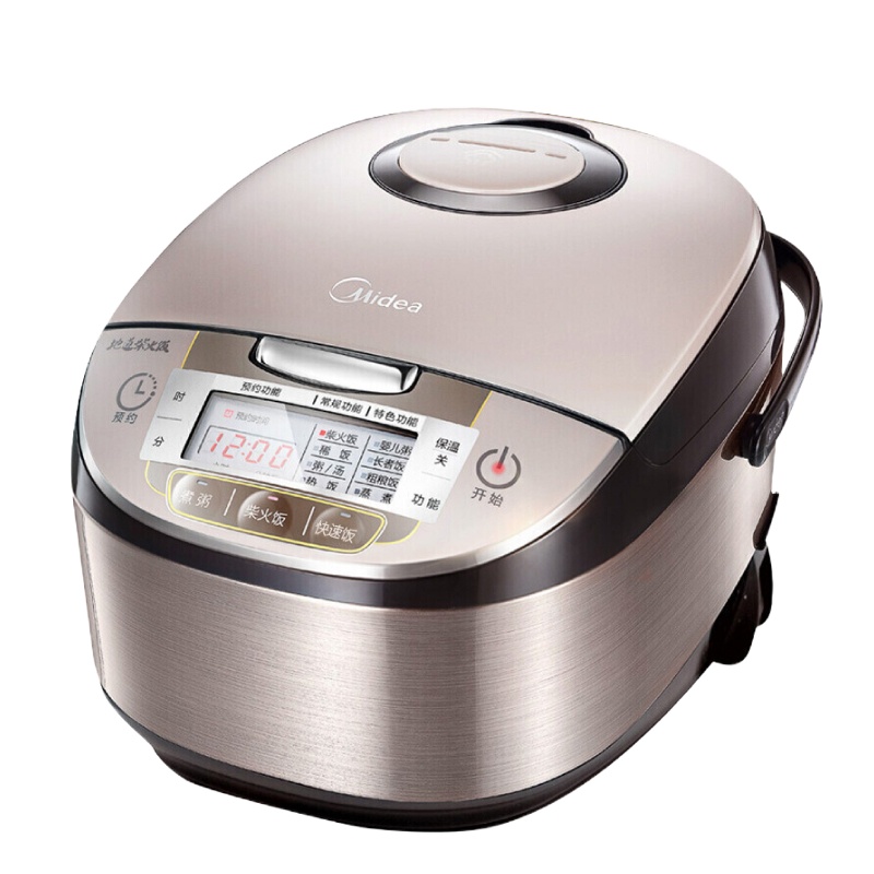 美的(Midea) MB-WFS4029 电饭煲锅拉丝不锈钢机身 立体加热 圆灶釜内胆 4L电饭锅