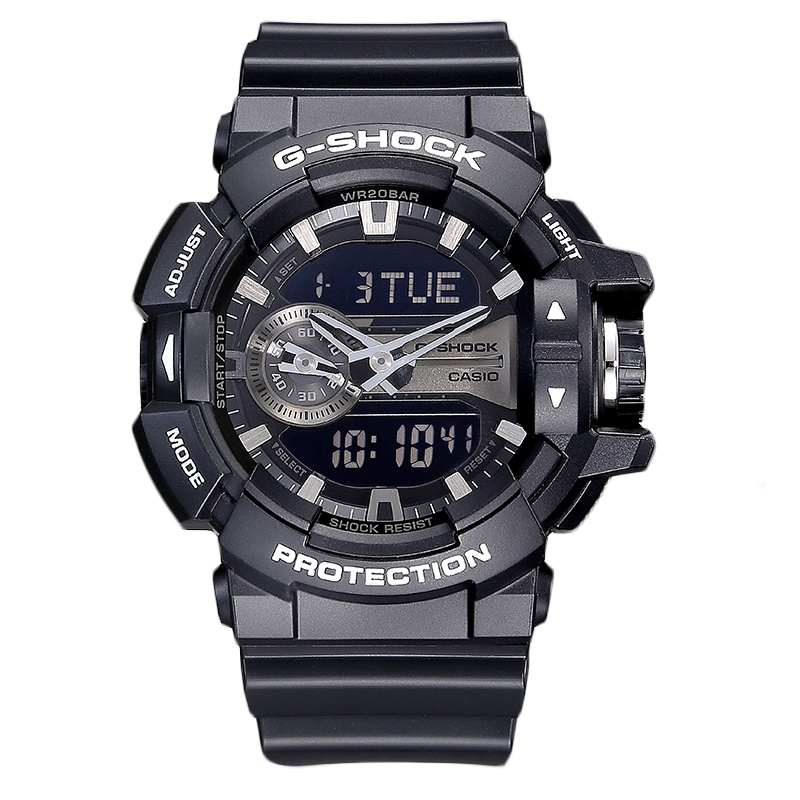 CASIO 卡西欧 手表 G-SHOCK系列男士运动电子表石英表男表GA-400GB-1A