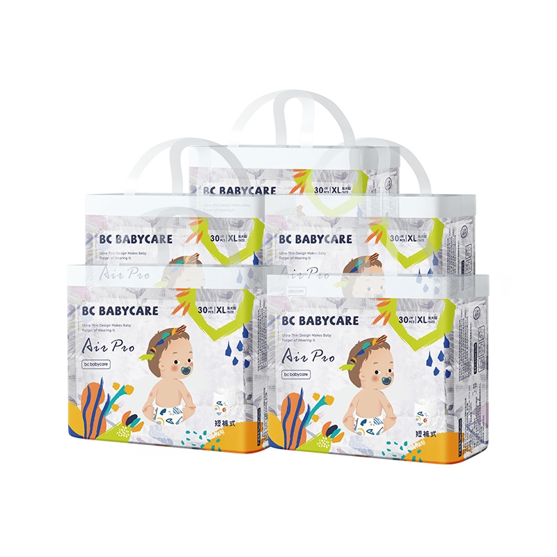 babycare拉拉裤Air Pro透气超薄尿不湿非纸尿裤 XL30*5包
