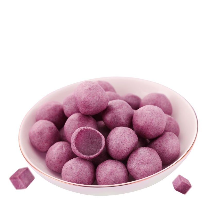 青源堂牌紫薯奶球软糯紫薯夹心小奶球独立包装软糖零食250g