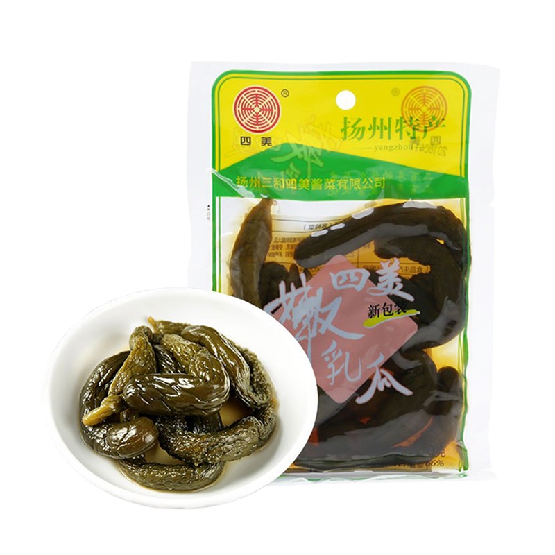 [买六送一]三和四美酱菜酱黄瓜120g袋装 扬州特产酱菜下饭菜咸菜7袋免邮
