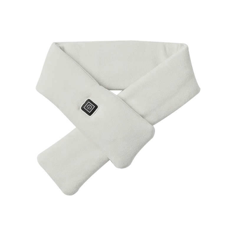 苏宁宜品智能发热围巾冬季护颈椎保暖热敷理疗仪电加热围脖秋冬暖腰腹送礼物儿童成人可用/短款米色