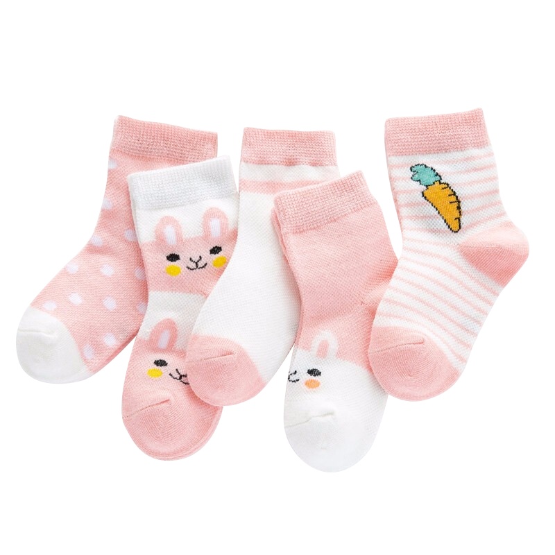 【顺丰配送】【10双装】儿童袜子婴儿宝宝袜子春夏季新款船袜薄款网眼透气男女童短袜子