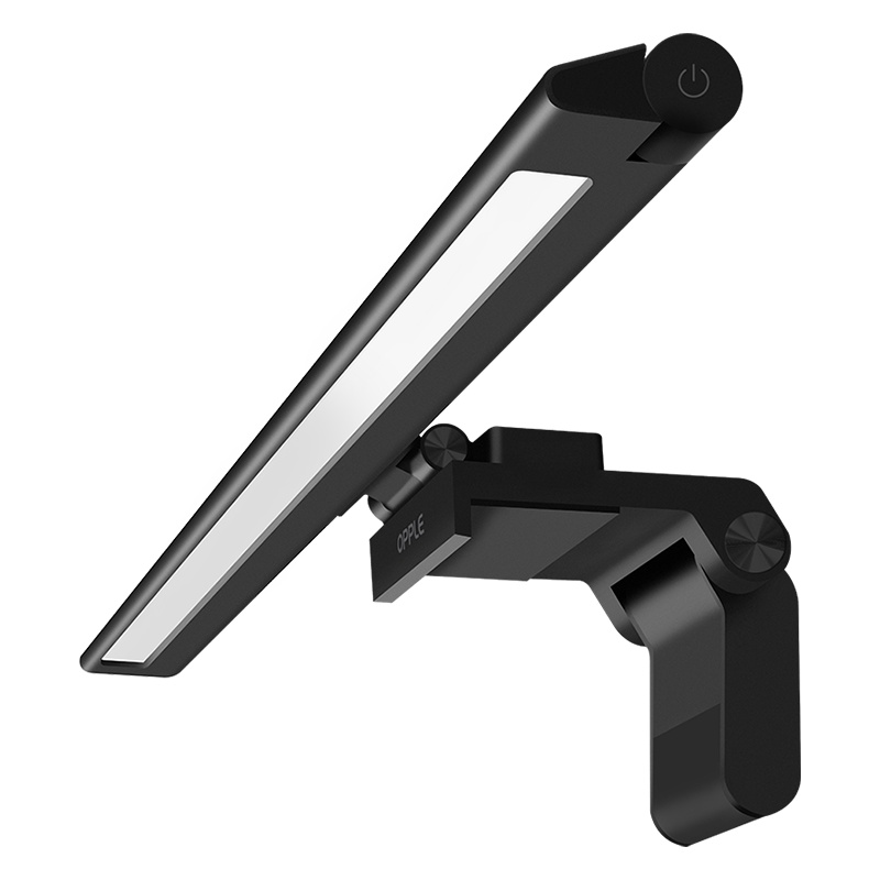 欧普照明(OPPLE)显示器挂灯电脑屏幕学生学习灯管台灯办公书桌工作阅读LED夹灯夜灯 黑色 电竞