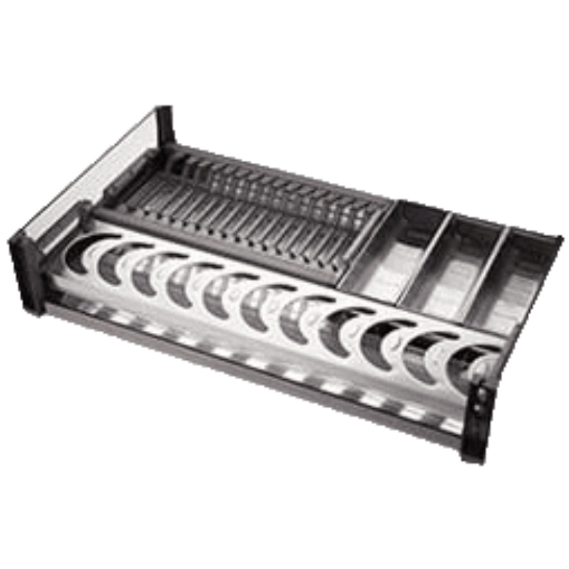 品牌直营> 拉篮厨房橱柜内置抽屉式双层太空铝碗碟工具拉篮厨柜锅碗架调味篮安心抵