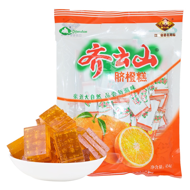 齐云山脐橙糕454g 橙香浓郁 嫩糯细腻 酸甜开味 孕产妇儿童健康零食