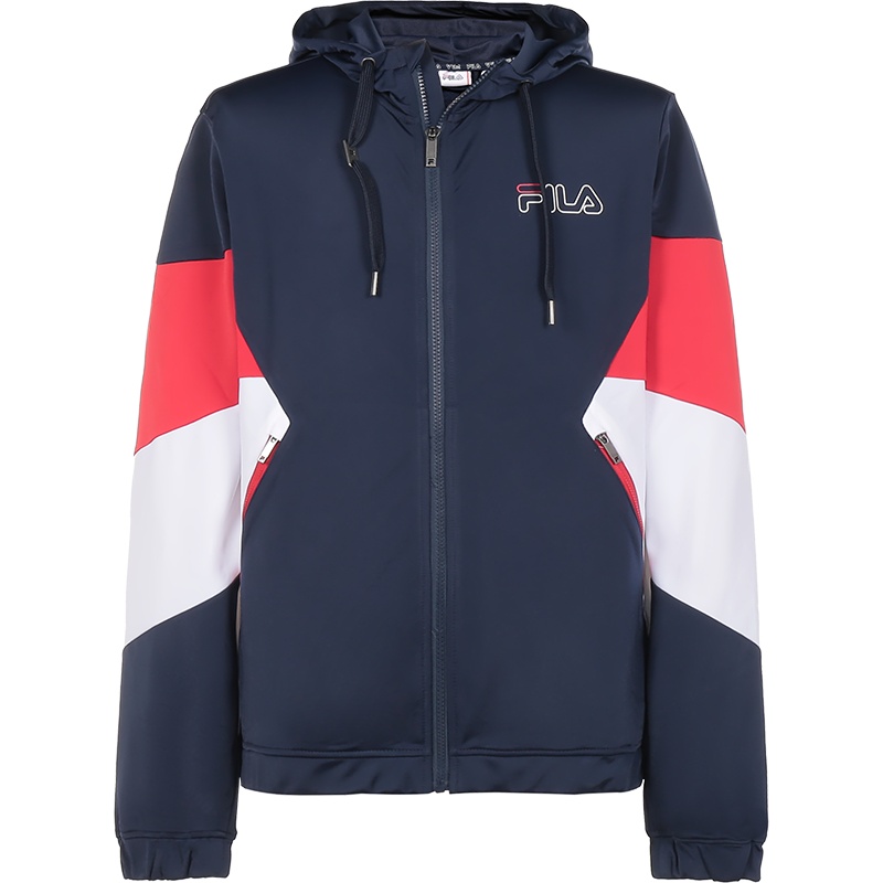 FILA 斐乐 男士 聚酯纤维连帽运动外套上衣 683196