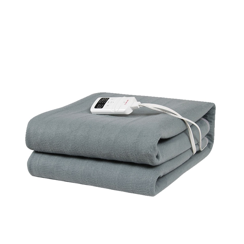 苏宁极物 彩虹安全智能除螨电热毯 1.8*2.0m 灰色电褥子调温安全家用学生