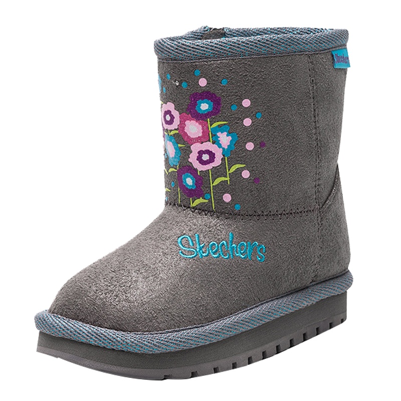 Skechers/斯凯奇TWINKLE TOES系列女童闪灯中筒靴664020N-CCTQ