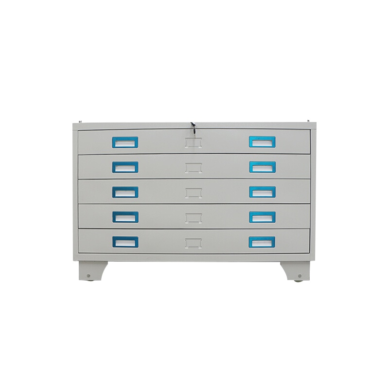 星岛钢制底图柜抽屉柜文件柜存储资料档案柜办公工程图纸柜1号底图柜带轮