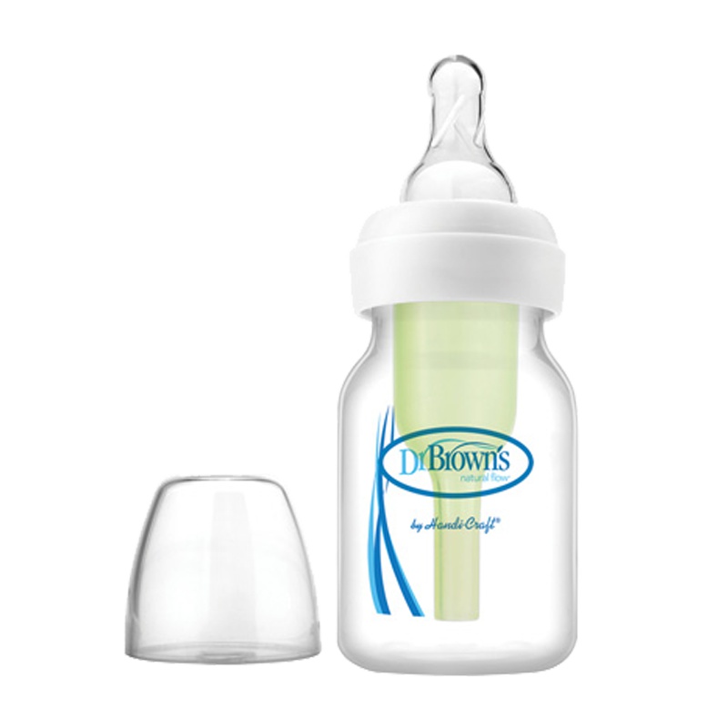 布朗博士 初生儿防胀气奶瓶PP标口奶瓶 配早产婴儿奶嘴 婴初生儿必备 60ml