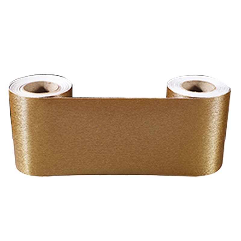 陇步昇 拉丝仿金自粘踢脚线 金色拉丝10cm*0.2mm（50m/卷）