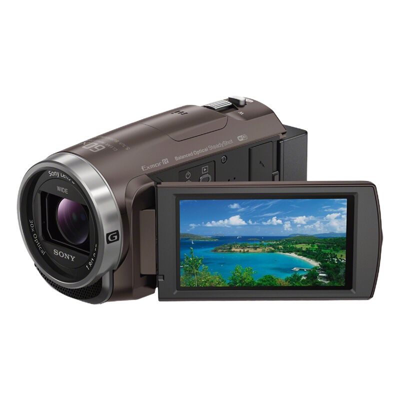 索尼（SONY）HDR-CX680 高清数码摄像机 5轴防抖 30倍光学变焦（棕色） 家用DV/摄影/录像