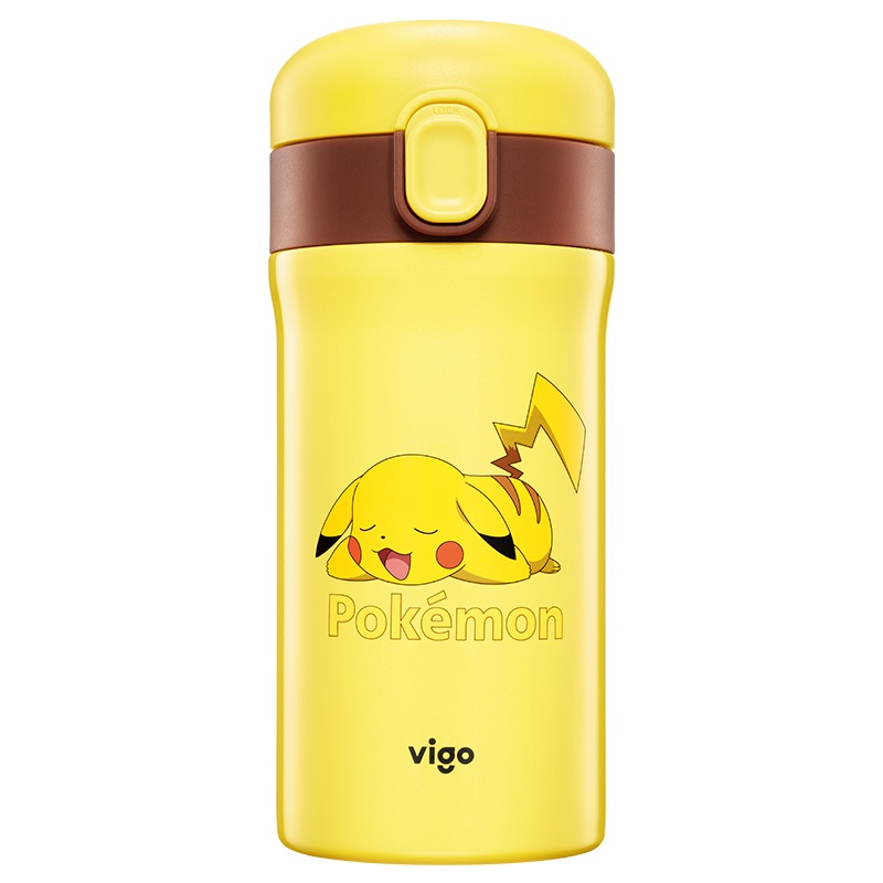vigo(魅果)皮卡丘少女心可爱智能保温水杯瓶女男儿童咖啡杯子便携小学生