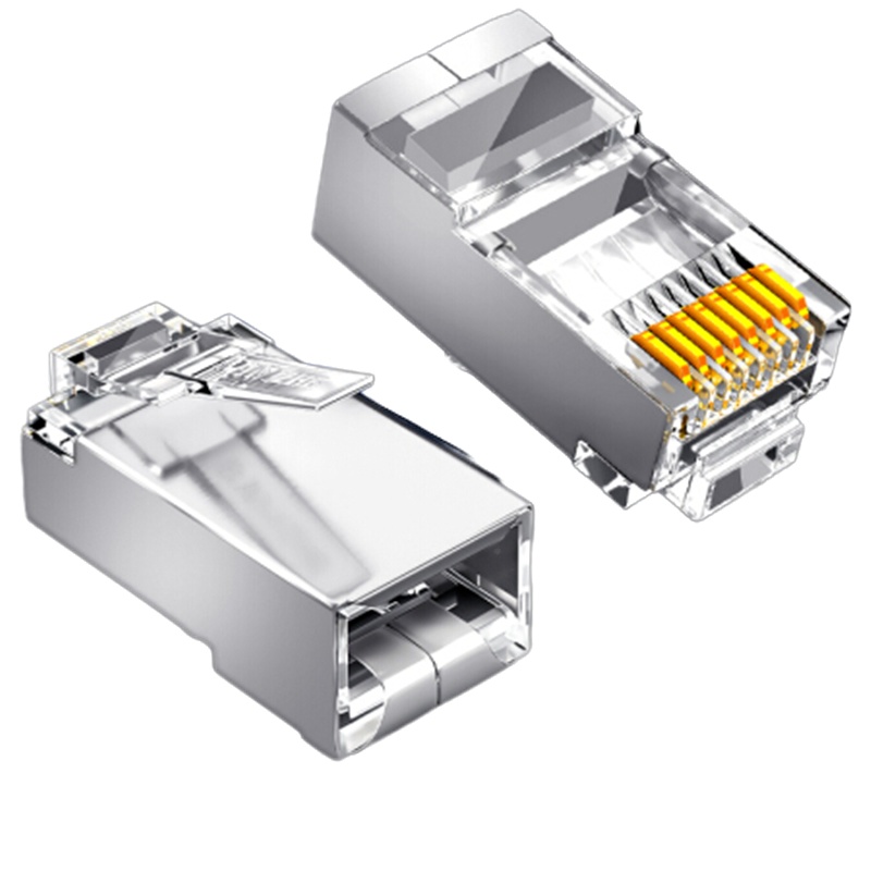 山泽 工程级六类千兆网络屏蔽水晶头 50个/盒 SJ-P605