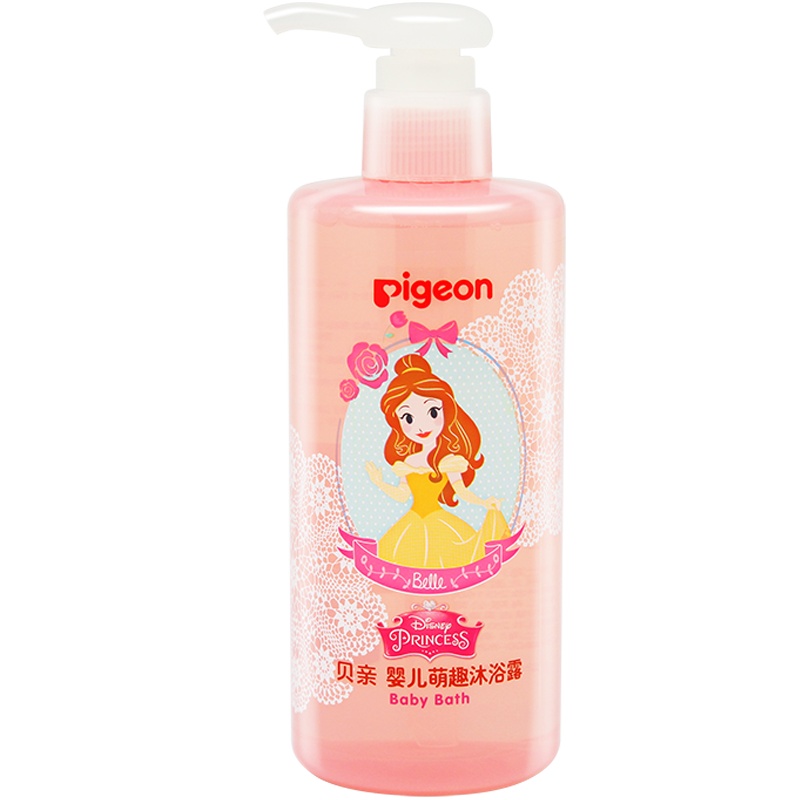 [贝亲官方旗舰店]贝亲婴儿萌趣迪士尼公主儿童沐浴露婴儿宝宝萌趣沐浴露300mlIA185
