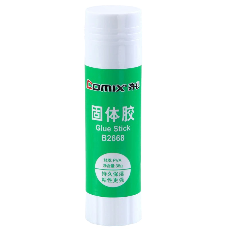 齐心(COMIX) 12支装36gPVA固体胶棒 办公文具 B2668