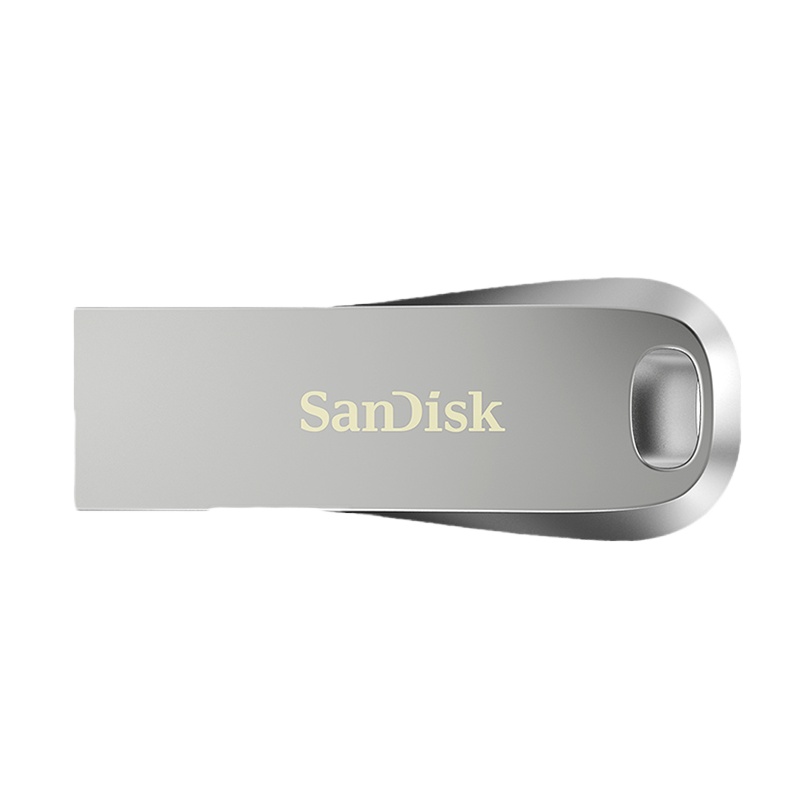 闪迪(SanDisk)酷奂USB3.1闪存盘CZ74高速优盘 全金属外壳U盘 内含安全加密软件u盘64G 银色