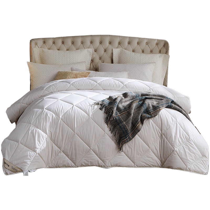 LOVO家纺罗莱生活出品羊毛被全进口全棉澳洲羊毛被子冬季冬被单双人床被芯加厚