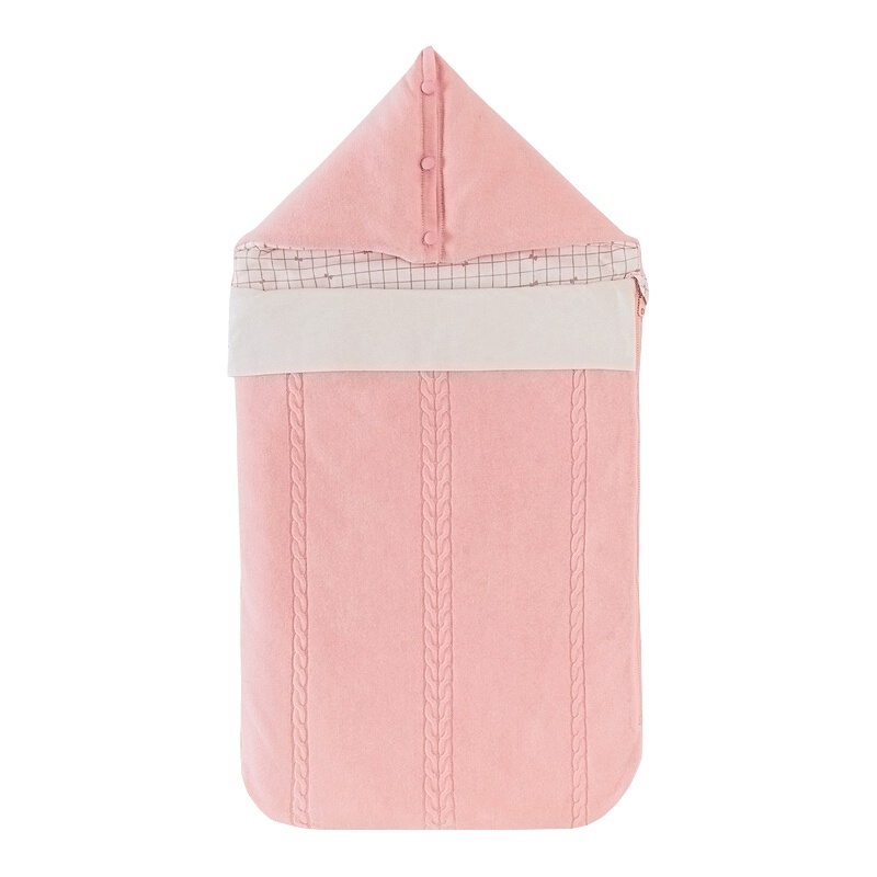 良良(liangliang) 婴儿抱被 新生儿针织夹棉宝宝秋冬包裹式抱毯包被 被类