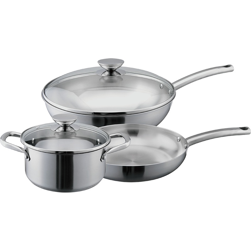 爱仕达俊雅不锈钢三件套家用套装锅PS03A1Z