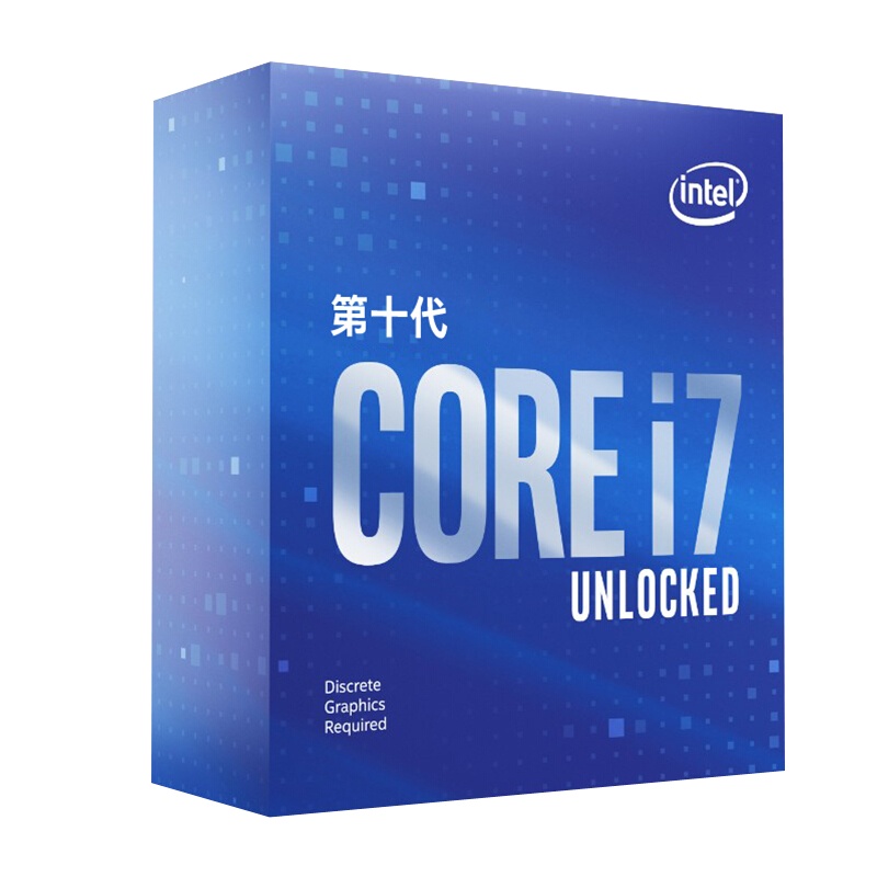 英特尔(Intel)i7-10700KF 酷睿八核 盒装CPU 处理器