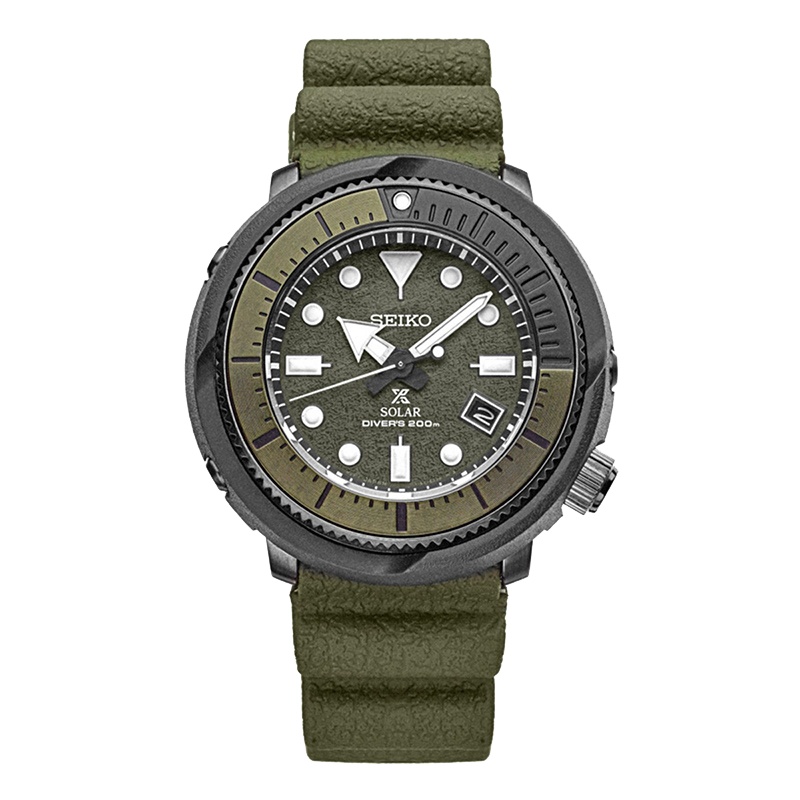 精工SEIKO手表 PROSPEX Street Series系列200米防水运动太阳能罐头男表 SNE535P1