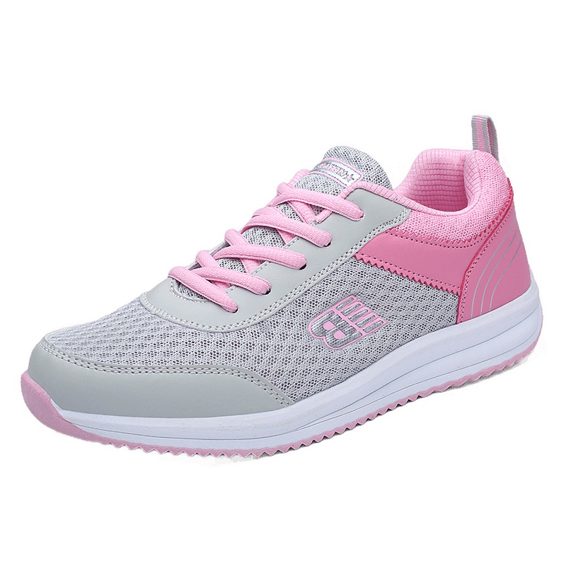 朴尼斯(Pounise)夏季网鞋女士运动休闲鞋韩版网面轻便跑步鞋夏天透气旅游 JJ59-8178