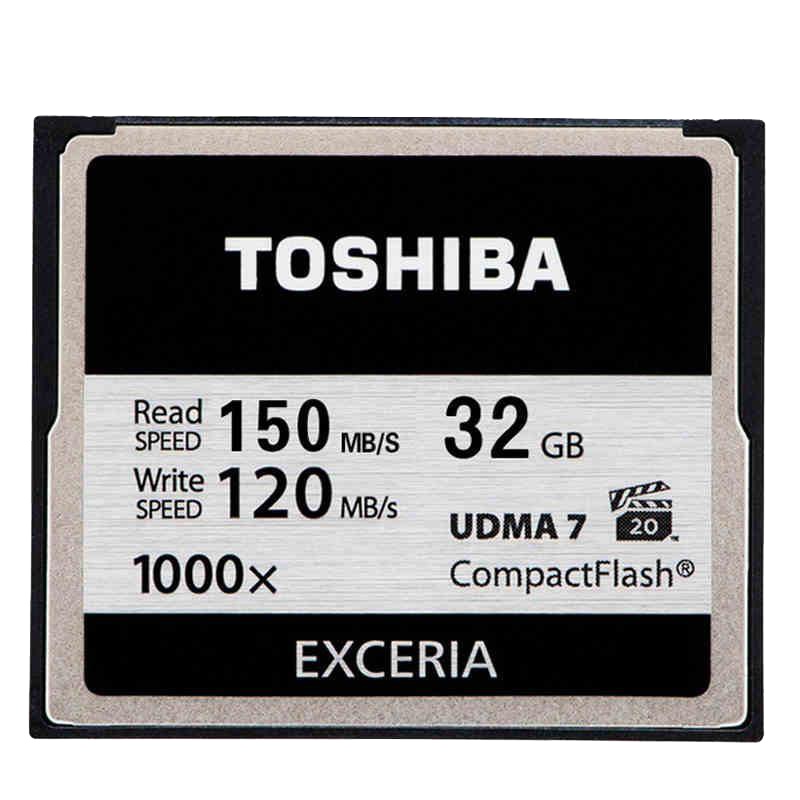 东芝(TOSHIBA) CF存储卡 32G 高速CF卡 读150M写120M 1000倍速