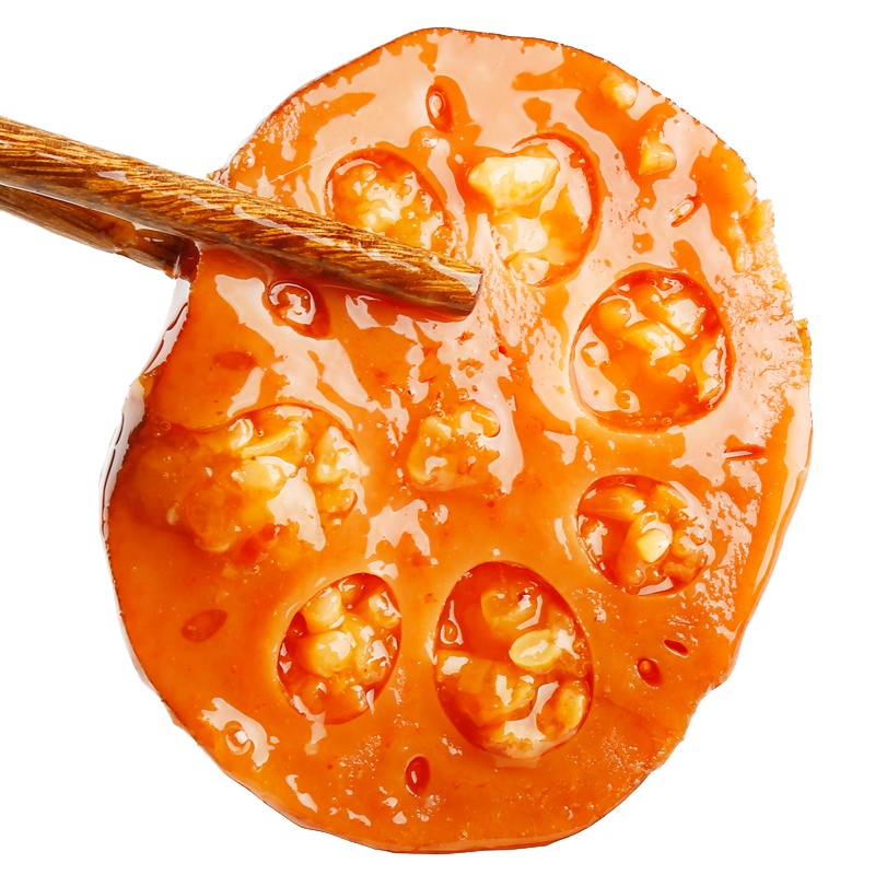 [中华特色]高邮馆 扬州特产 糯米藕 甜糖藕 香糯 桂花 蜜汁 莲藕400克左右 华东