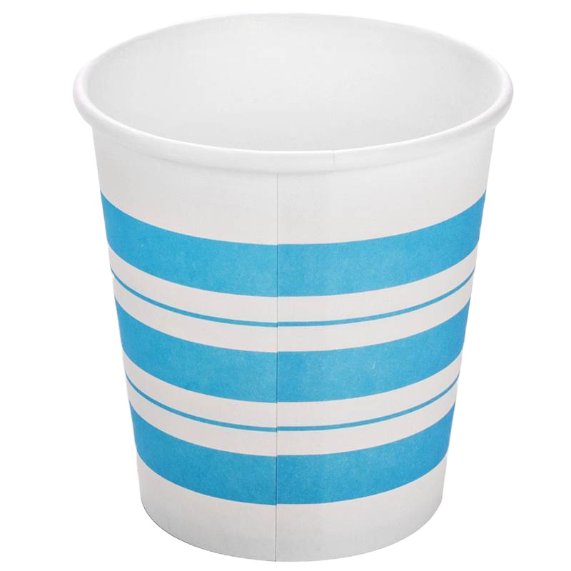 得力19202纸杯(蓝色)180ml50只240g五星纸+18gPE膜一次性纸杯 家用办公聚餐加厚纸杯 2包/组